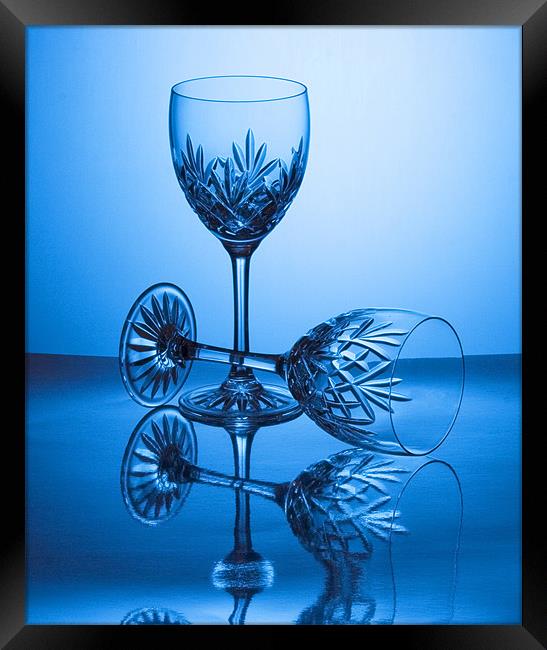 Blue Framed Print by Lynne Morris (Lswpp)