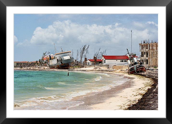 Shipwrecks Framed Mounted Print by Lynne Morris (Lswpp)