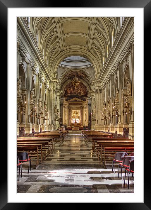 Palermo Cathederal Framed Mounted Print by Lynne Morris (Lswpp)