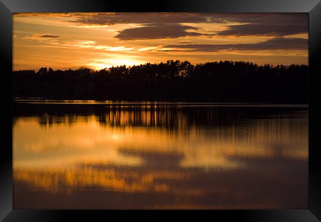 Sunset Over Gladhouse Framed Print by Lynne Morris (Lswpp)