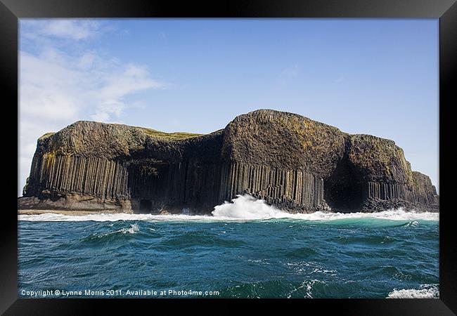 Fingal's Cave Framed Print by Lynne Morris (Lswpp)