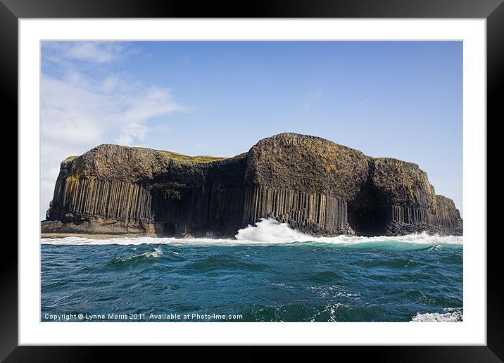 Fingal's Cave Framed Mounted Print by Lynne Morris (Lswpp)