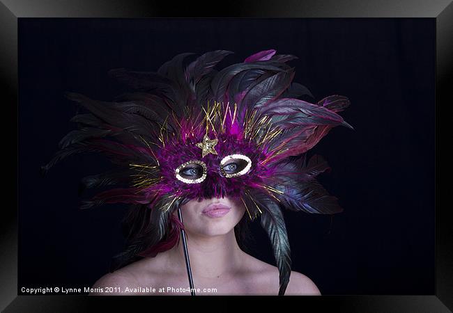 Masquerade Framed Print by Lynne Morris (Lswpp)