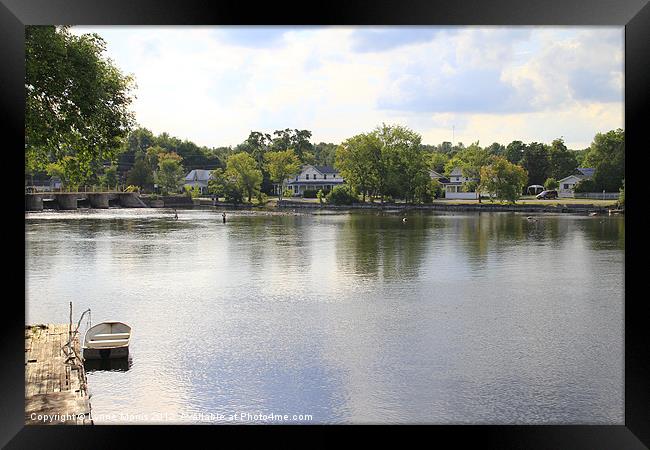 Bobcaygeon - A peaceful Place Framed Print by Lynne Morris (Lswpp)