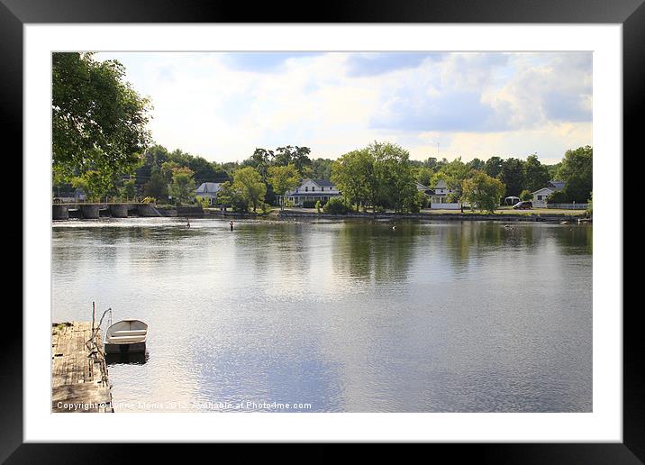 Bobcaygeon - A peaceful Place Framed Mounted Print by Lynne Morris (Lswpp)