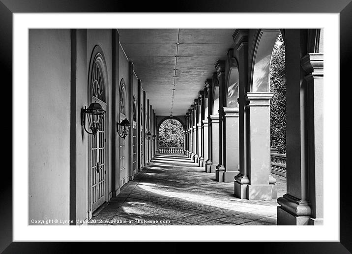 Arched Walkway Framed Mounted Print by Lynne Morris (Lswpp)