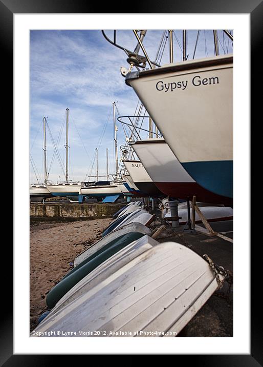 High And Dry Framed Mounted Print by Lynne Morris (Lswpp)
