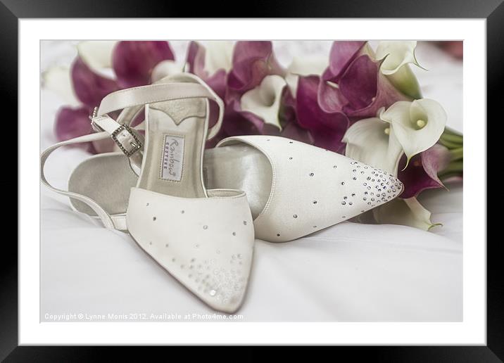 The Wedding Shoes Framed Mounted Print by Lynne Morris (Lswpp)