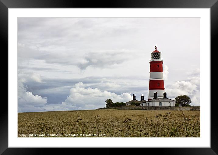 Happisburgh Lighthouse Framed Mounted Print by Lynne Morris (Lswpp)
