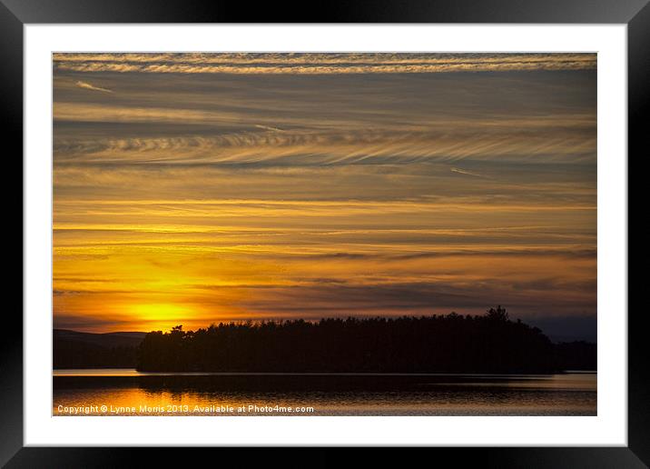 Golden Sunset Framed Mounted Print by Lynne Morris (Lswpp)