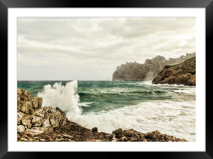  A Stormy Day Framed Mounted Print by Lynne Morris (Lswpp)