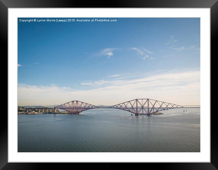  Forth Rail Bridge Framed Mounted Print by Lynne Morris (Lswpp)