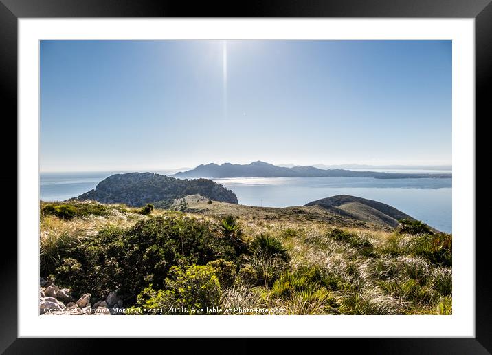 Mallorca Mountains Framed Mounted Print by Lynne Morris (Lswpp)