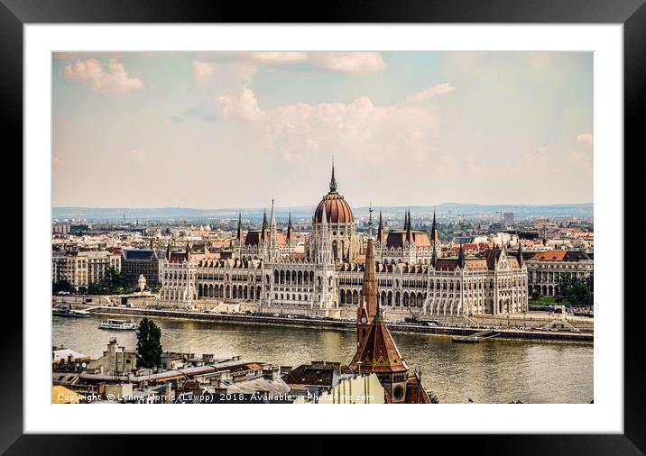 Beautiful Budapest Framed Mounted Print by Lynne Morris (Lswpp)