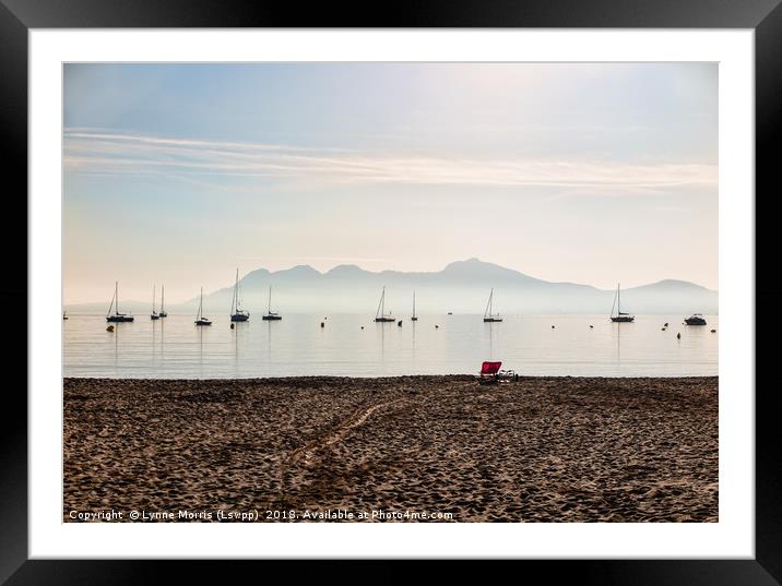 Boats on a Misty Morning  Framed Mounted Print by Lynne Morris (Lswpp)