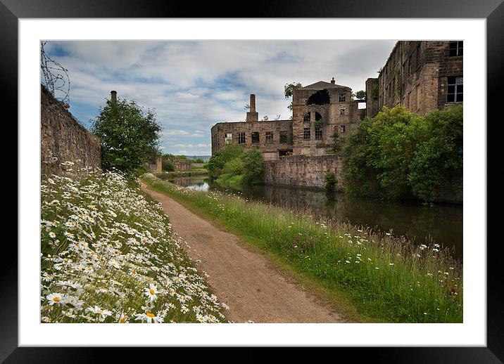 Victoria Mill Burnley Framed Mounted Print by Eddie John