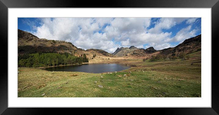  Blea Tarn Lake District panorama Framed Mounted Print by Eddie John