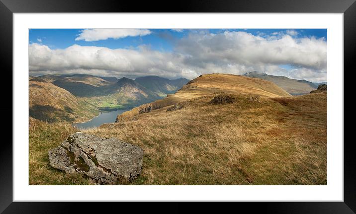  Illgill head and wastwater cumbria Framed Mounted Print by Eddie John