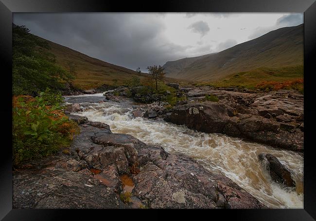 River etive Scotland Framed Print by Eddie John