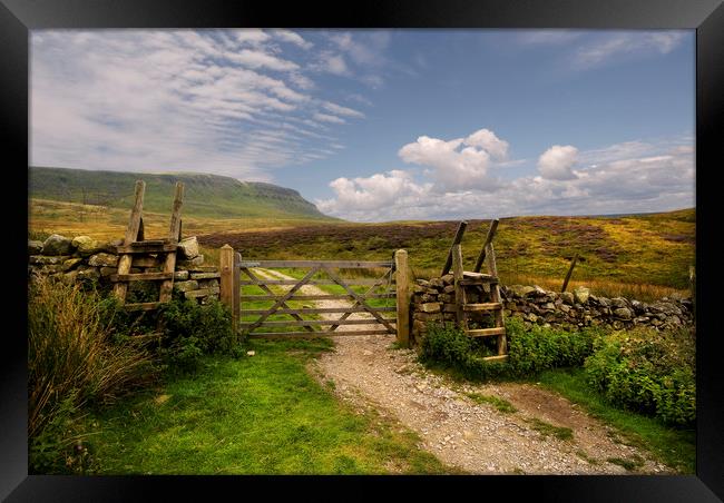 Pen y ghent Yorkshire Framed Print by Eddie John