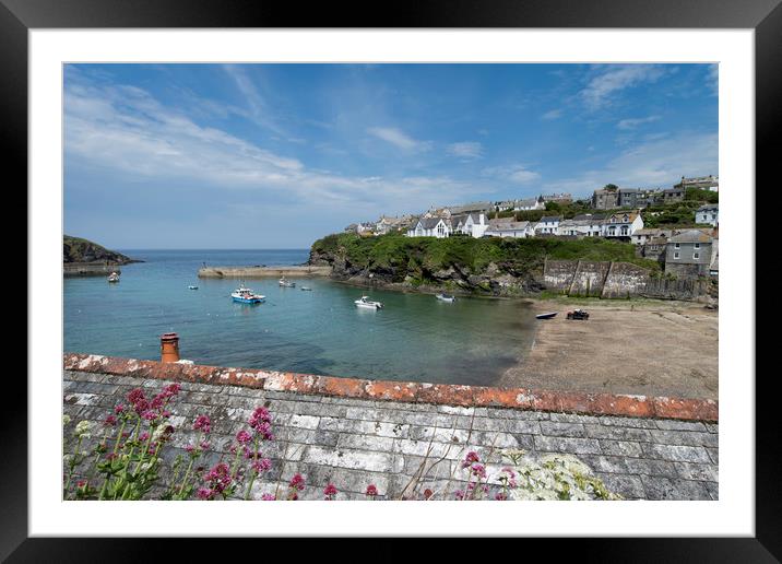 Port Isaac Cornwall Framed Mounted Print by Eddie John