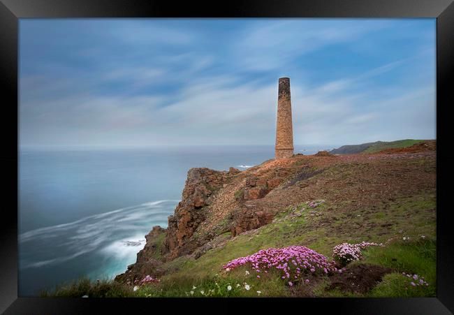 Levant mine St Just Framed Print by Eddie John