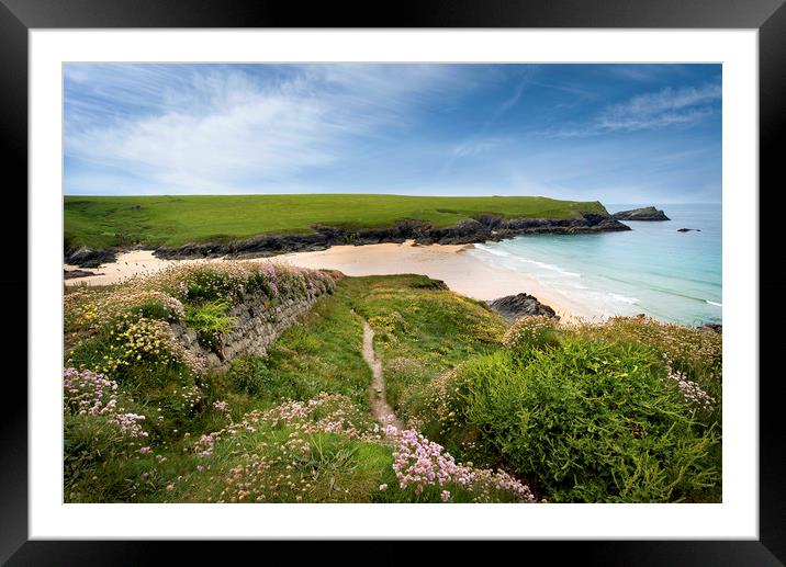 Porth Joke Cornwall Framed Mounted Print by Eddie John