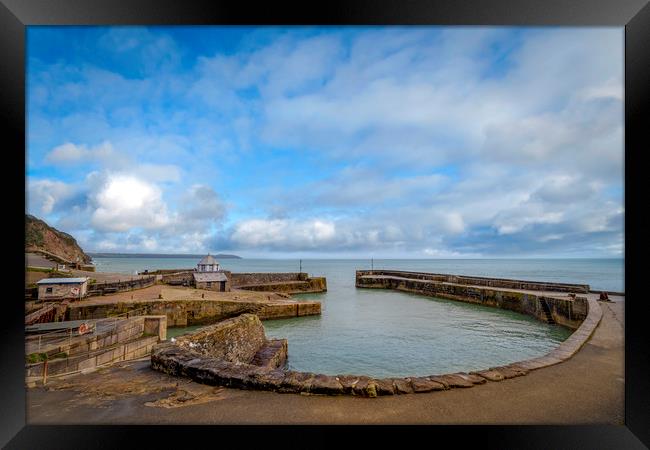 Charlestown Harbour Cornwall  Framed Print by Eddie John