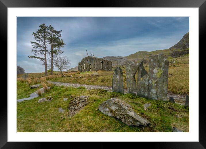 Rhosydd chapel Cwmorthin Wales Framed Mounted Print by Eddie John