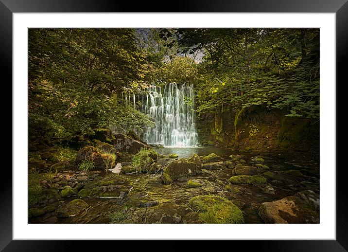 Scale Haw Falls Framed Mounted Print by Eddie John