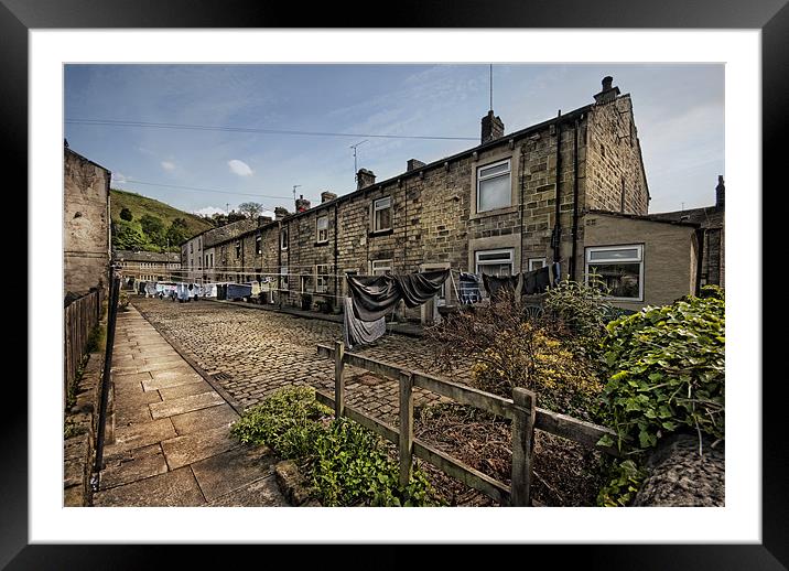 Wash Day in Yorkshire Framed Mounted Print by Eddie John