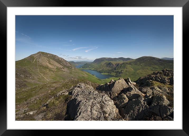 Buttermere from Haystacks Framed Mounted Print by Eddie John