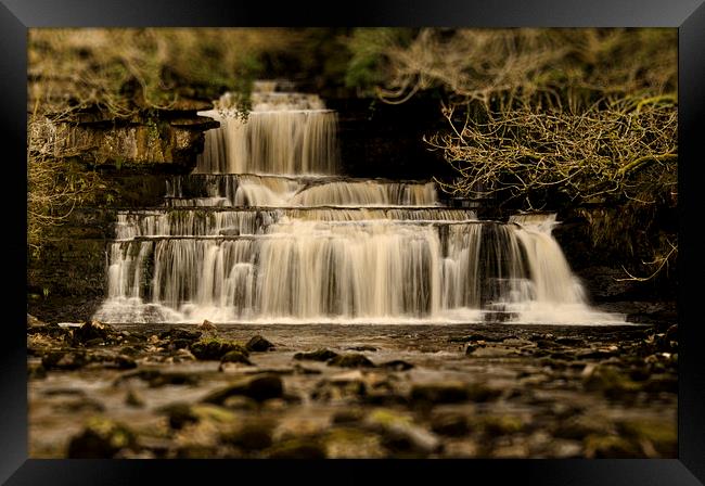 Cotter Force Waterfall Framed Print by John Hare