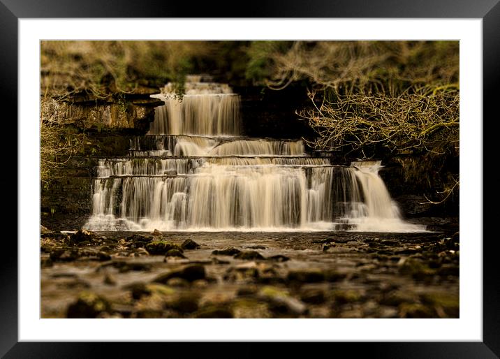 Cotter Force Waterfall Framed Mounted Print by John Hare