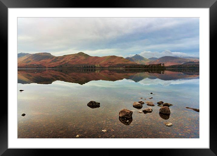 Derwentwater Calf Close Bay Framed Mounted Print by John Hare