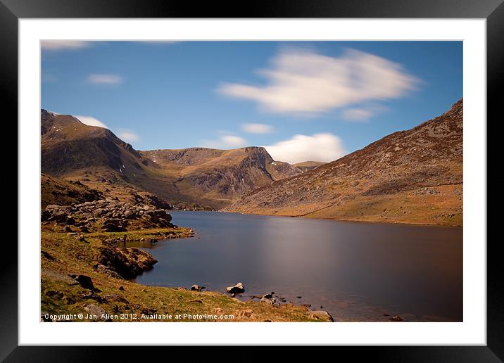 Snowdonia,Llyn Ogwen Framed Mounted Print by Jan Allen