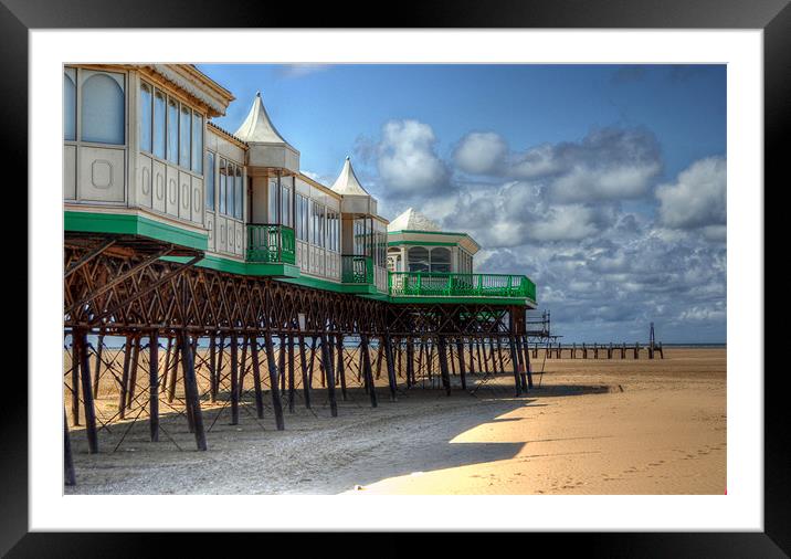 St Annes Pier End, Lytham Framed Mounted Print by Victoria Limerick