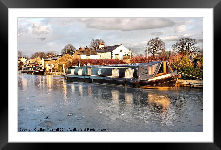 Lancaster canal Framed Mounted Print by Lilian Marshall