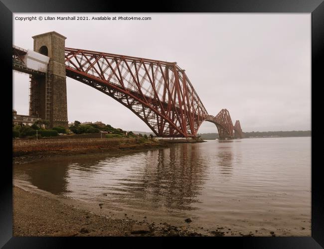  The Forth Bridge Queensferry. Framed Print by Lilian Marshall