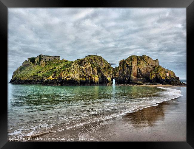 St Catherines Island Tenby Framed Print by Lilian Marshall