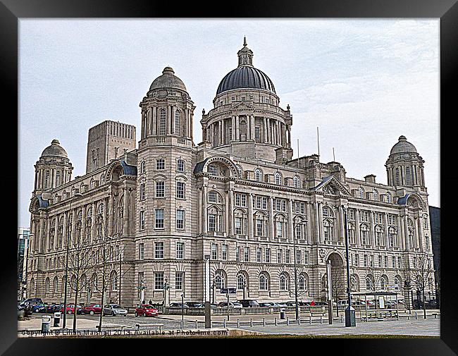 Port of Liverpool Building. Framed Print by Lilian Marshall