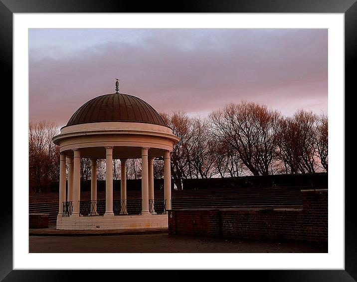 The Bandstand Framed Mounted Print by Lilian Marshall