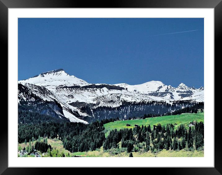 Swiss Alps. Framed Mounted Print by Lilian Marshall