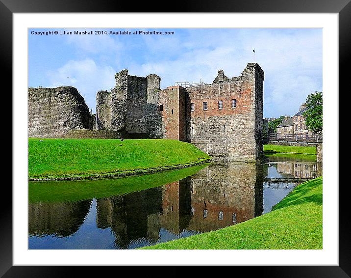 Rothesay Castle. Framed Mounted Print by Lilian Marshall