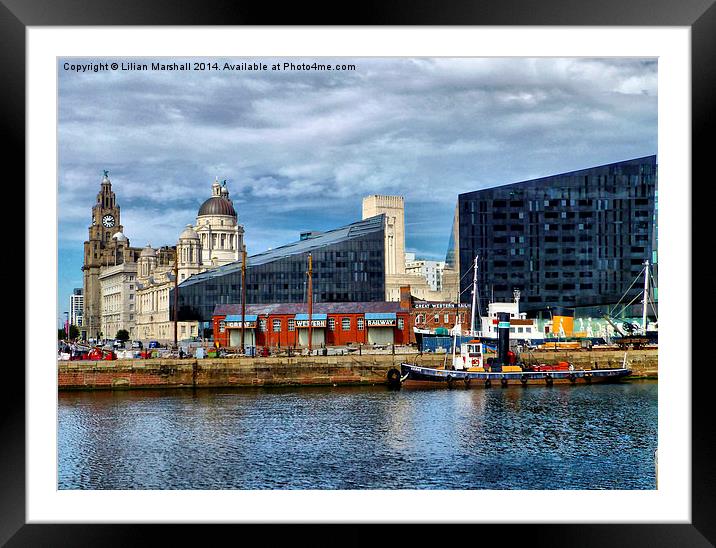 A Corner of Liverpool Framed Mounted Print by Lilian Marshall