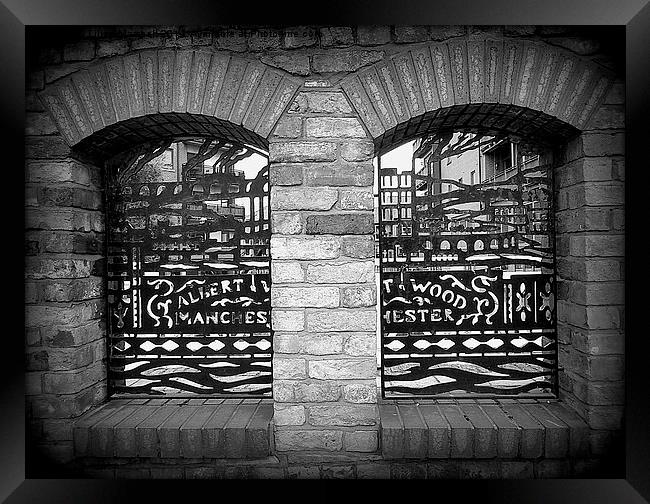  Wrought Iron Panels. Framed Print by Lilian Marshall