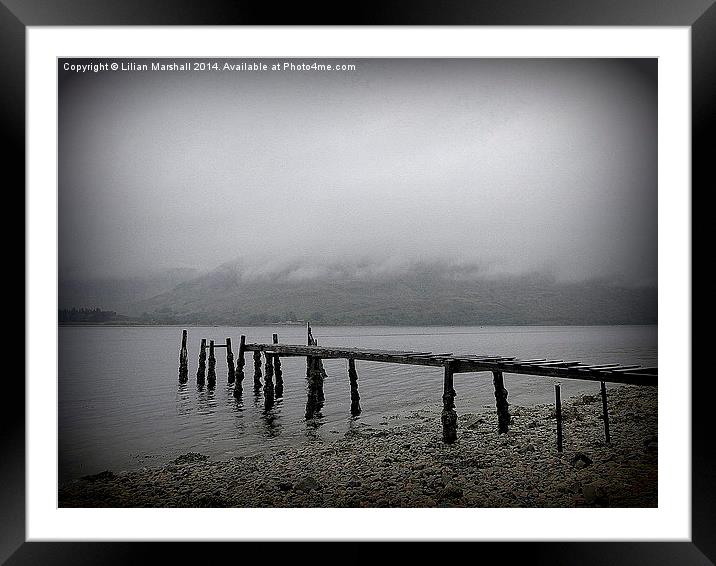  Mist over Loch Linnhe. Framed Mounted Print by Lilian Marshall