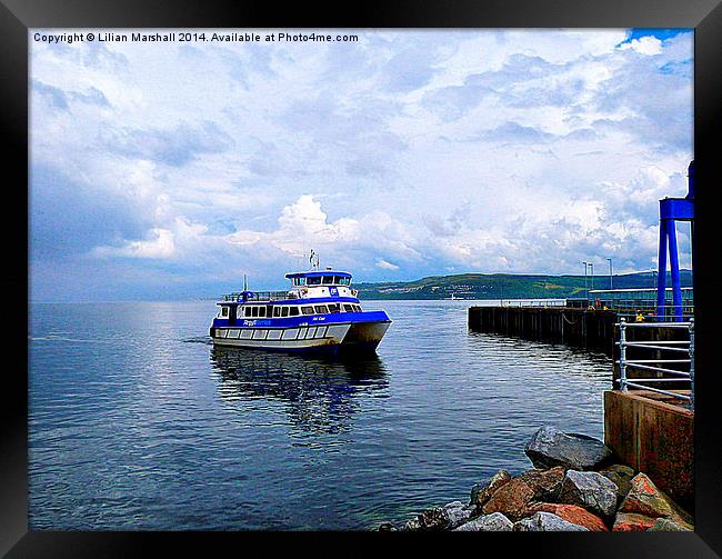  Dunoon Harbour. Framed Print by Lilian Marshall