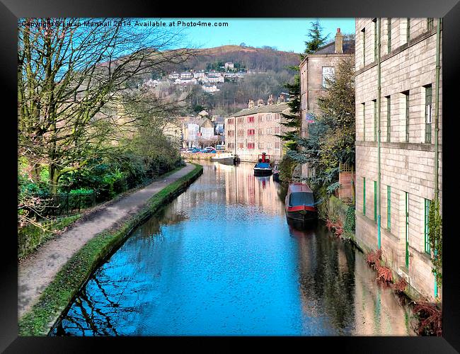  Rochdale Canal Framed Print by Lilian Marshall