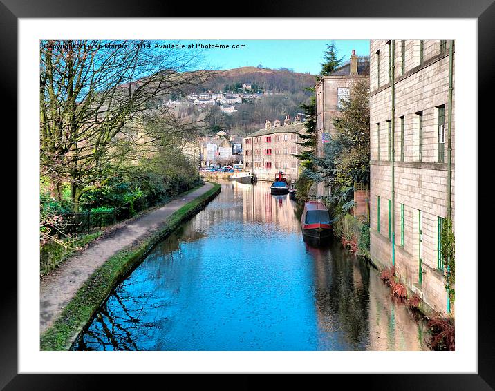  Rochdale Canal Framed Mounted Print by Lilian Marshall